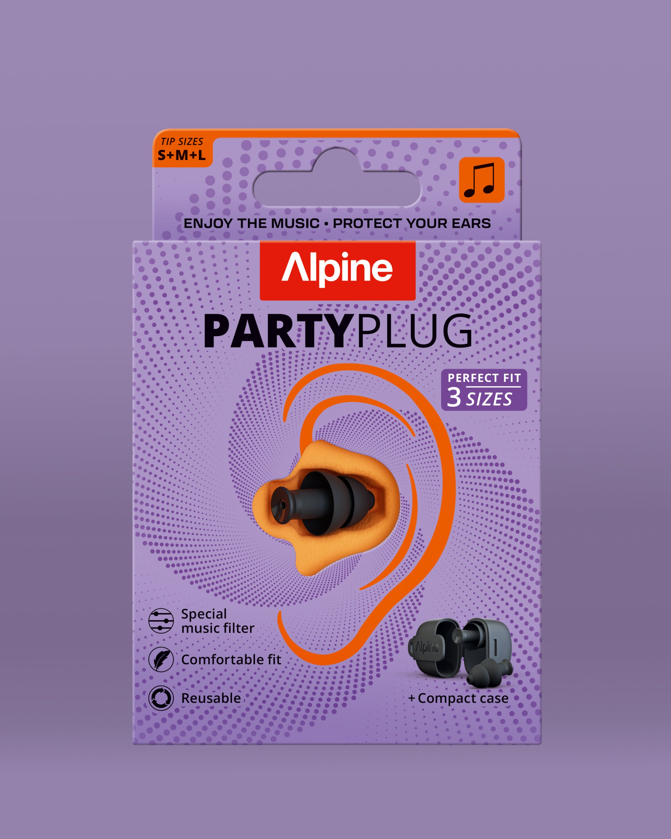 alpine partyplug packaging