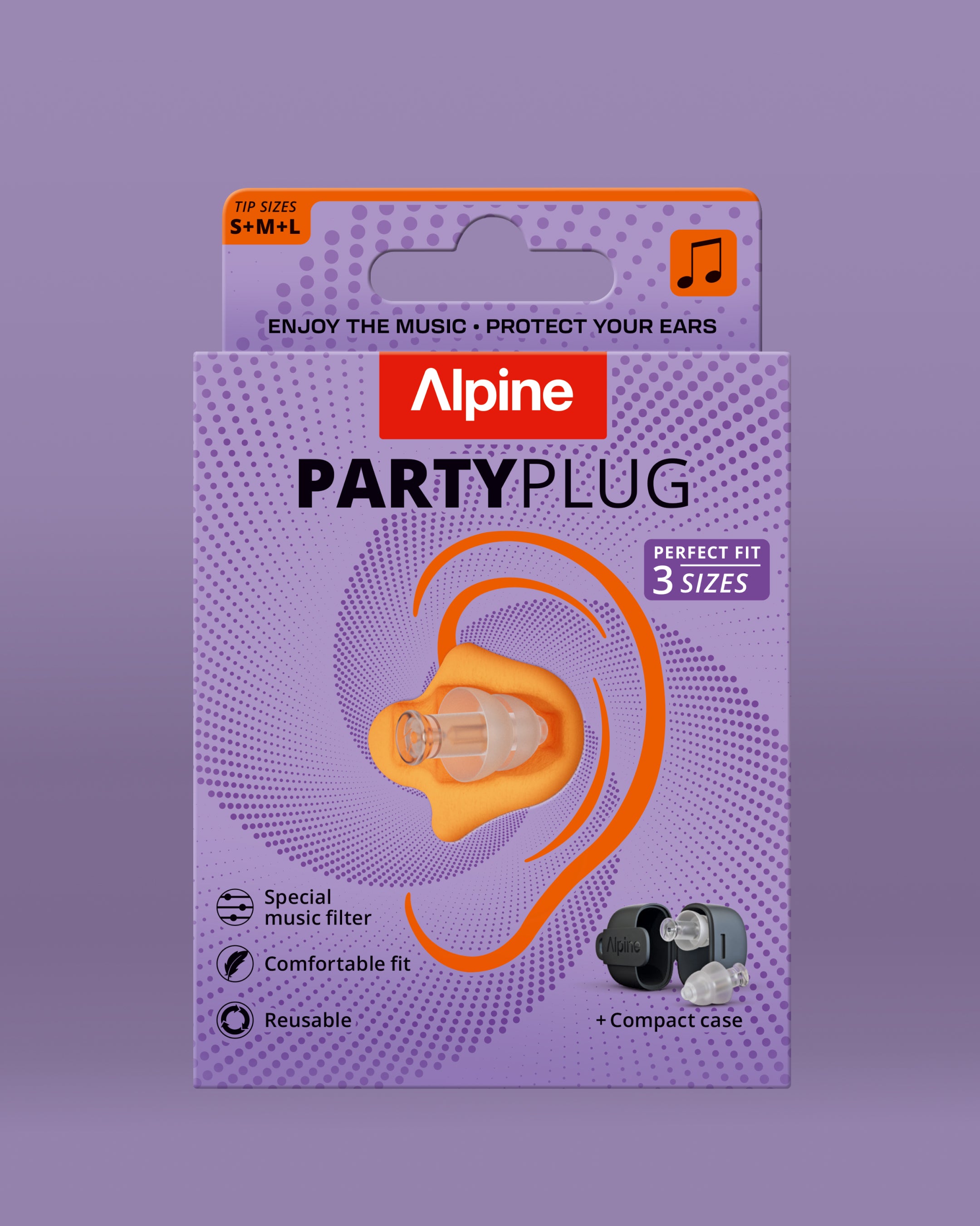 alpine partyplug packaging