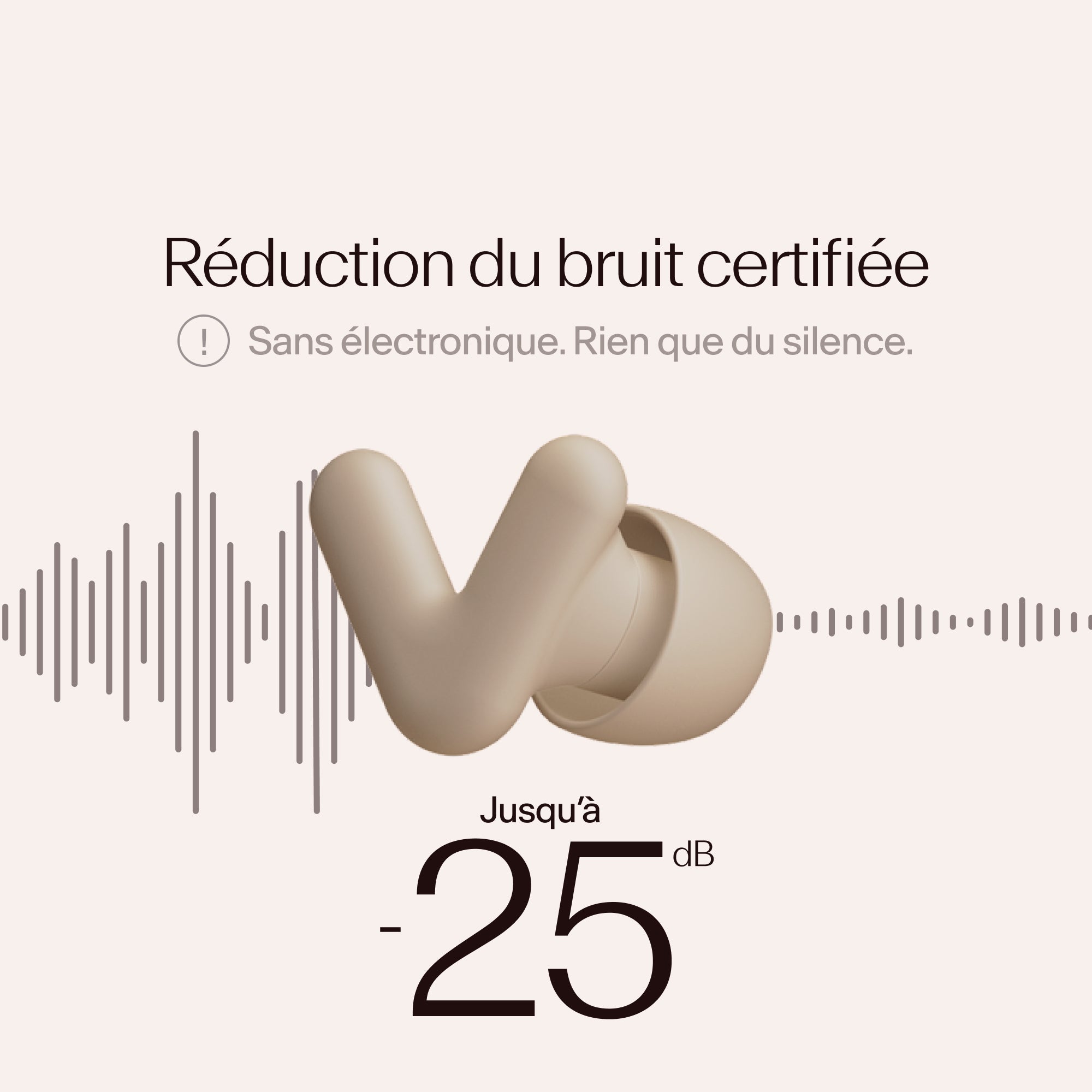 Alpine Silence earplugs with certified noise reduction