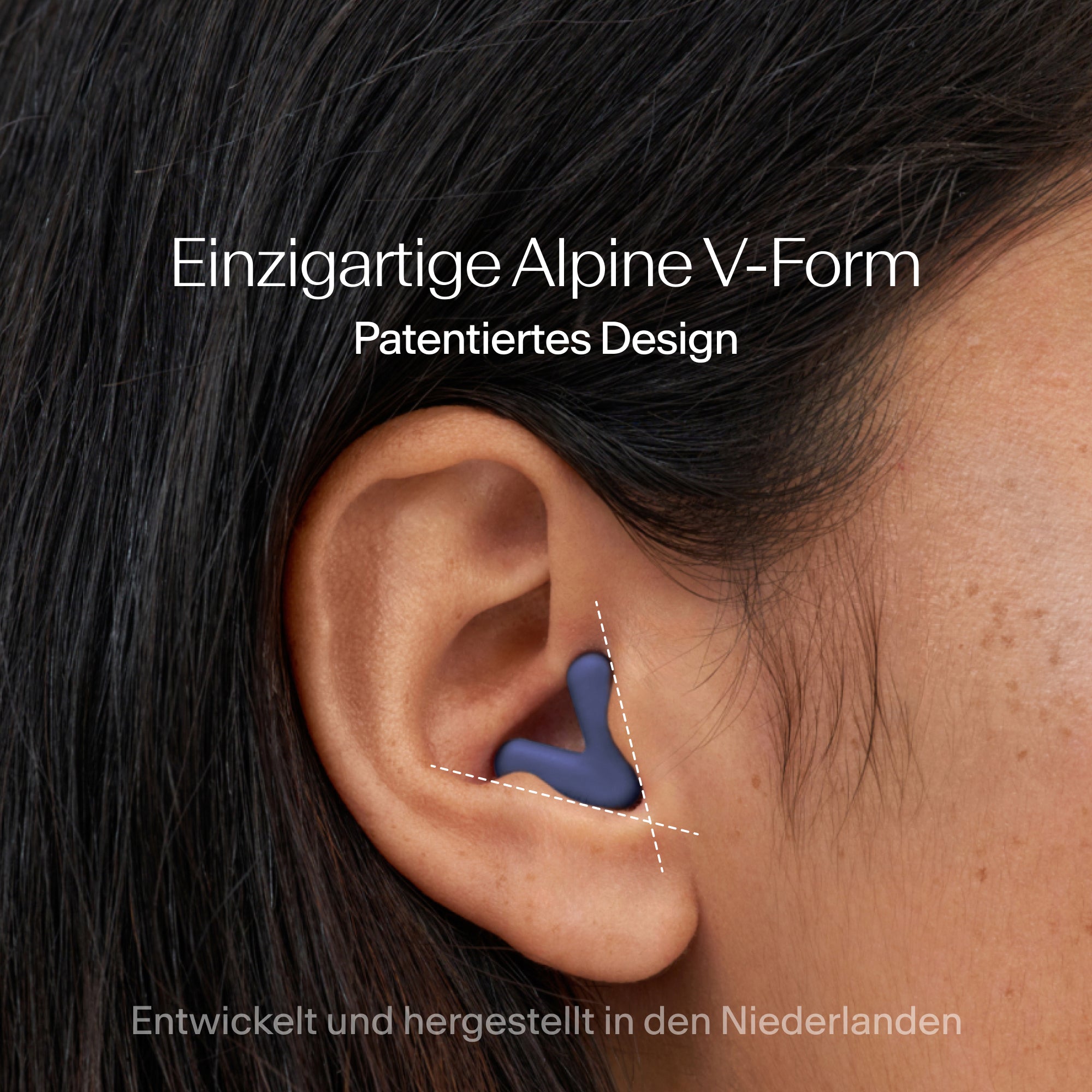 Alpine Silence Gehörschutz mit engem Sitz im Ohr