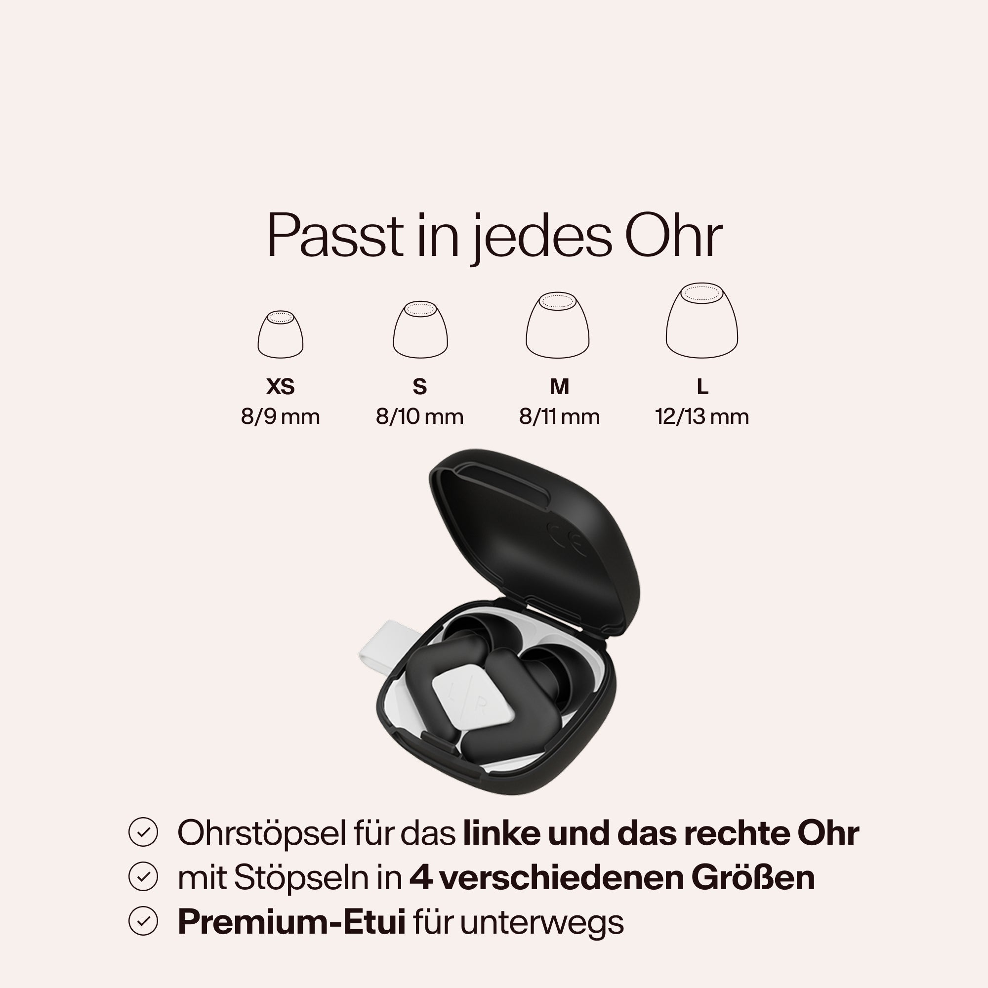 Etui mit verschiedenen Aufsatzgrößen – Alpine Silence