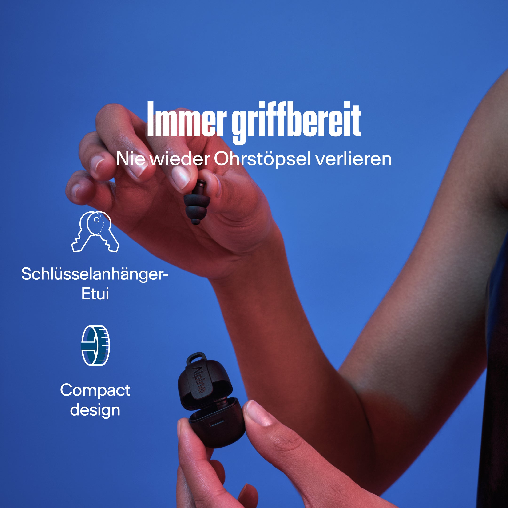 Alpine PartyPlug Pro Festival-Ohrstöpsel schwarz