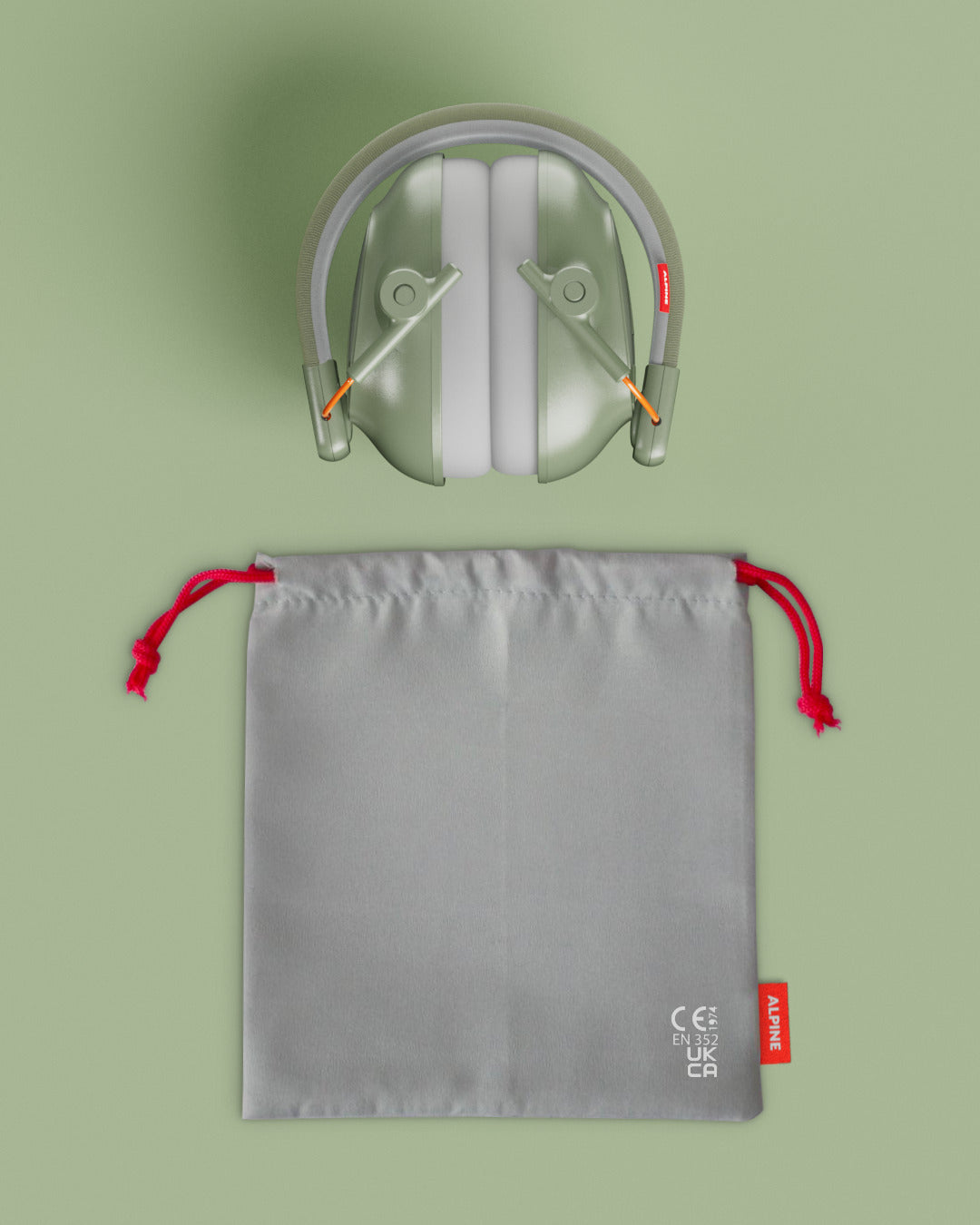 muffy kids in greun mit beutel zum aufbewahren #color_Olivgrün