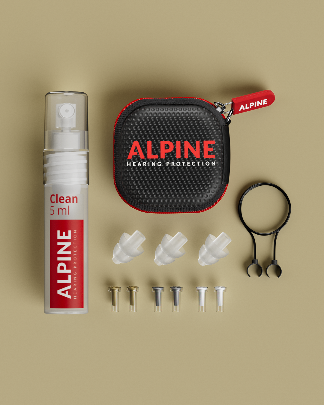 alpine musicsafe pro mit allen tips koord und saeuberungsspray