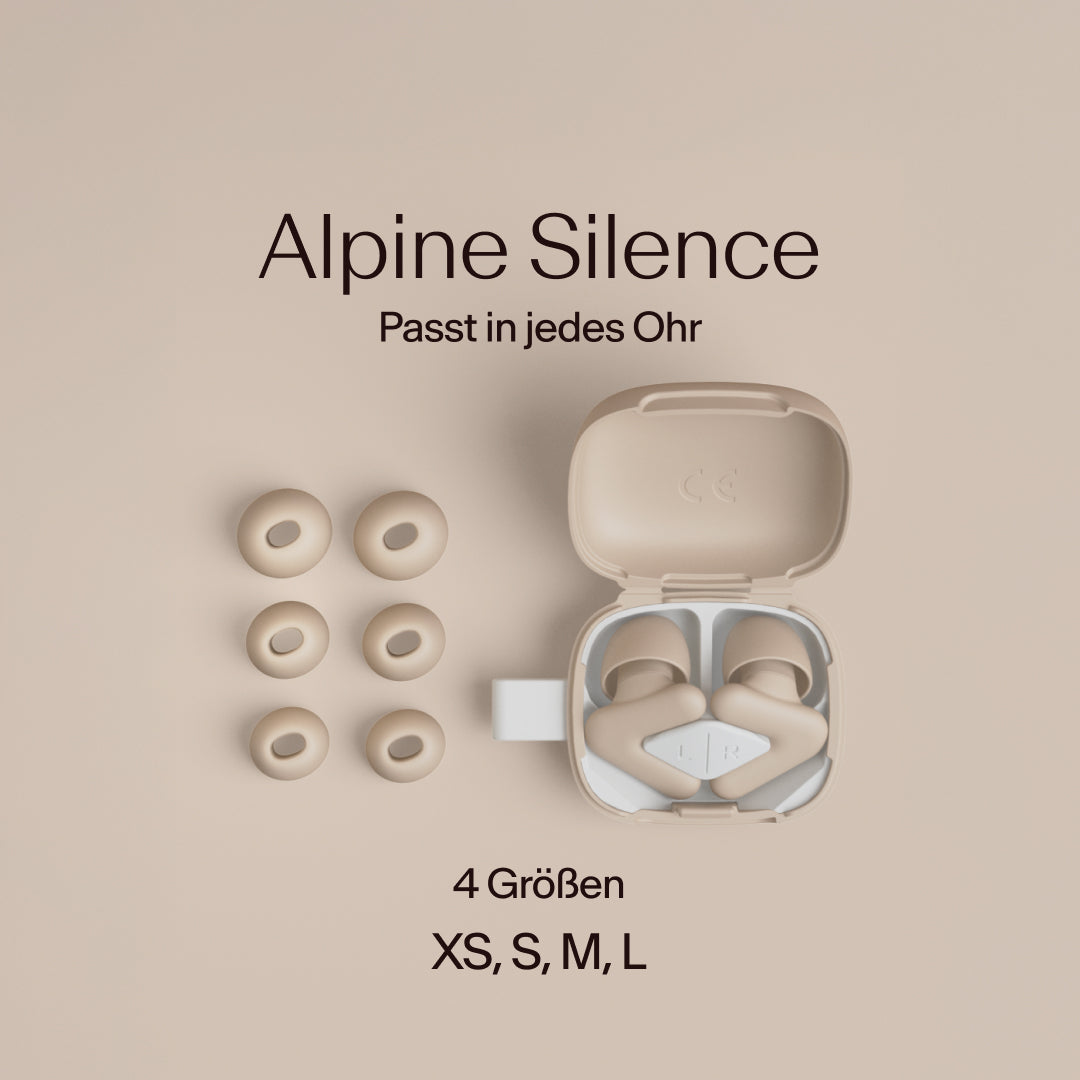 Etui mit verschiedenen Aufsatzgrößen – Alpine Silence beige