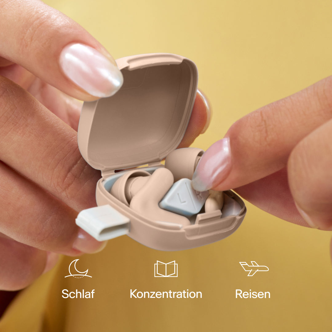 Alpine Silence Gehörschutz im Etui - beige