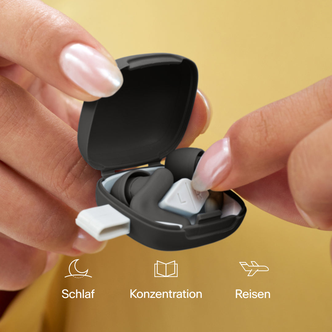 Alpine Silence Gehörschutz im Etui - black