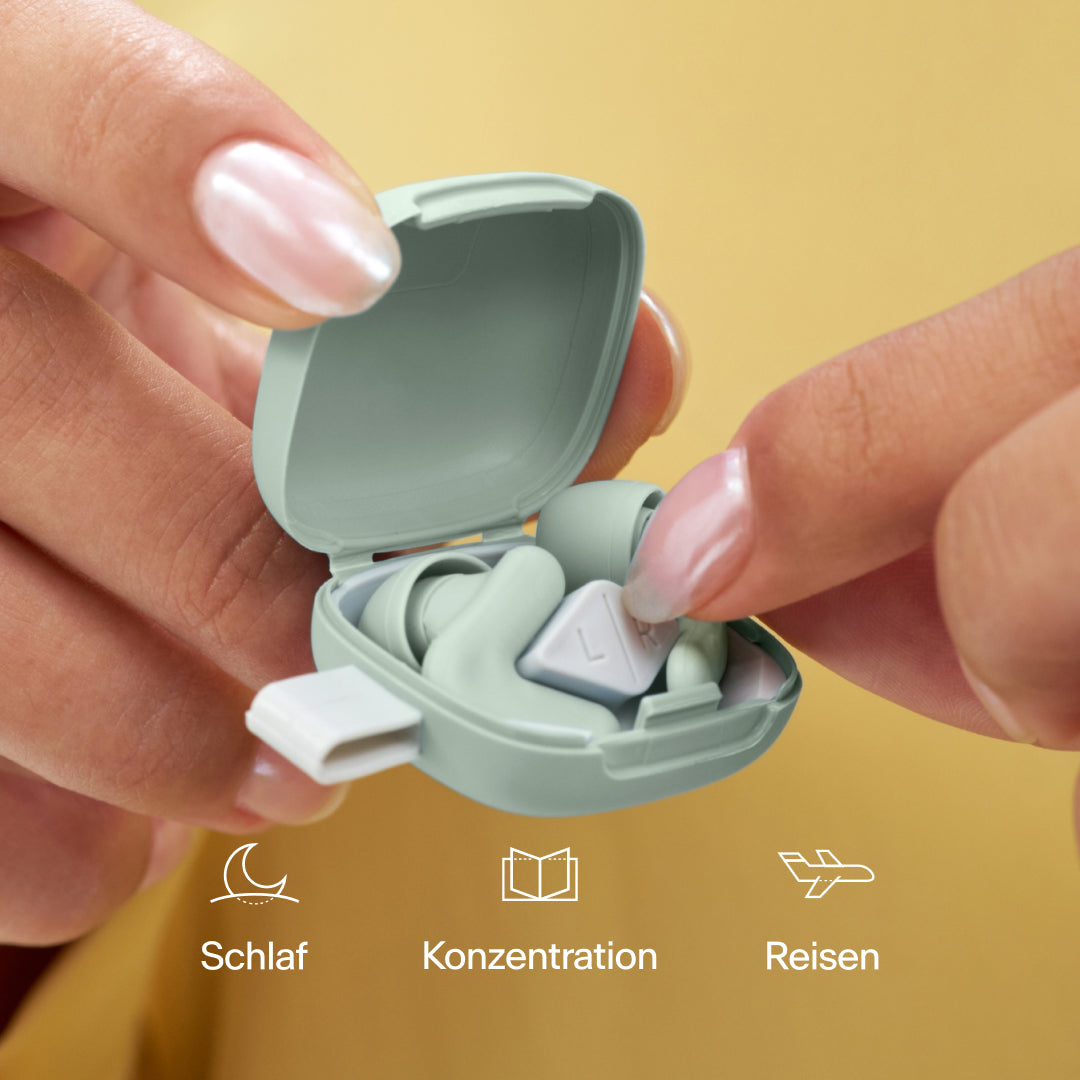 Alpine Silence Gehörschutz im Etui - green