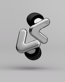 silber tune auf grauem Hintergrund vertikal