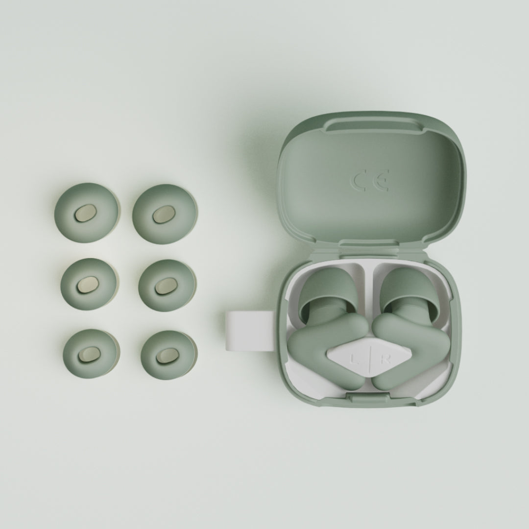 Alpine Silence in green with tip sizes and case