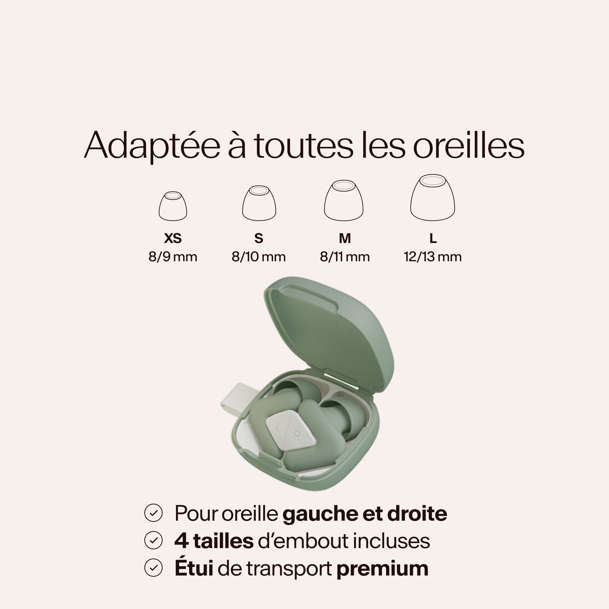Alpine Silence en vert avec tailles d&