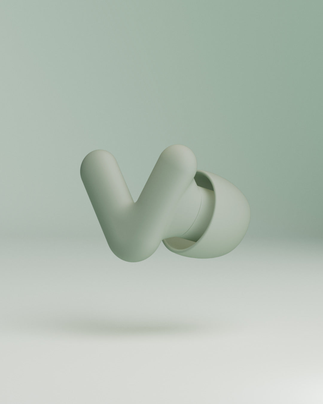 Alpine Silence product image of one earplug – green