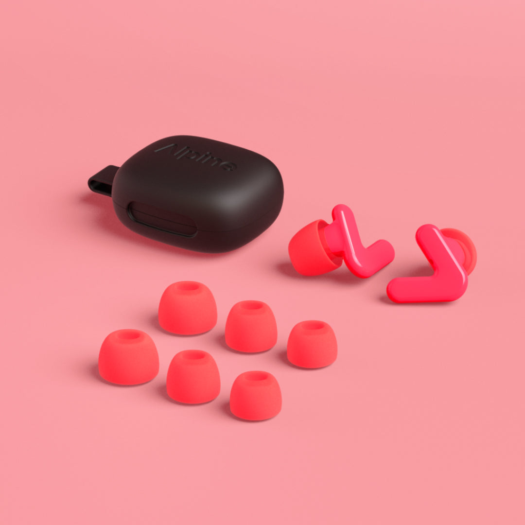 Alpine Tune neon pink case and tips