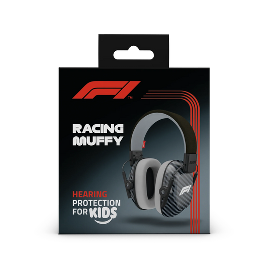 Formula 1® Racing Muffy für Kinder- Formel 1® Kapselgehörschutz für professionellen Gehörschutz 