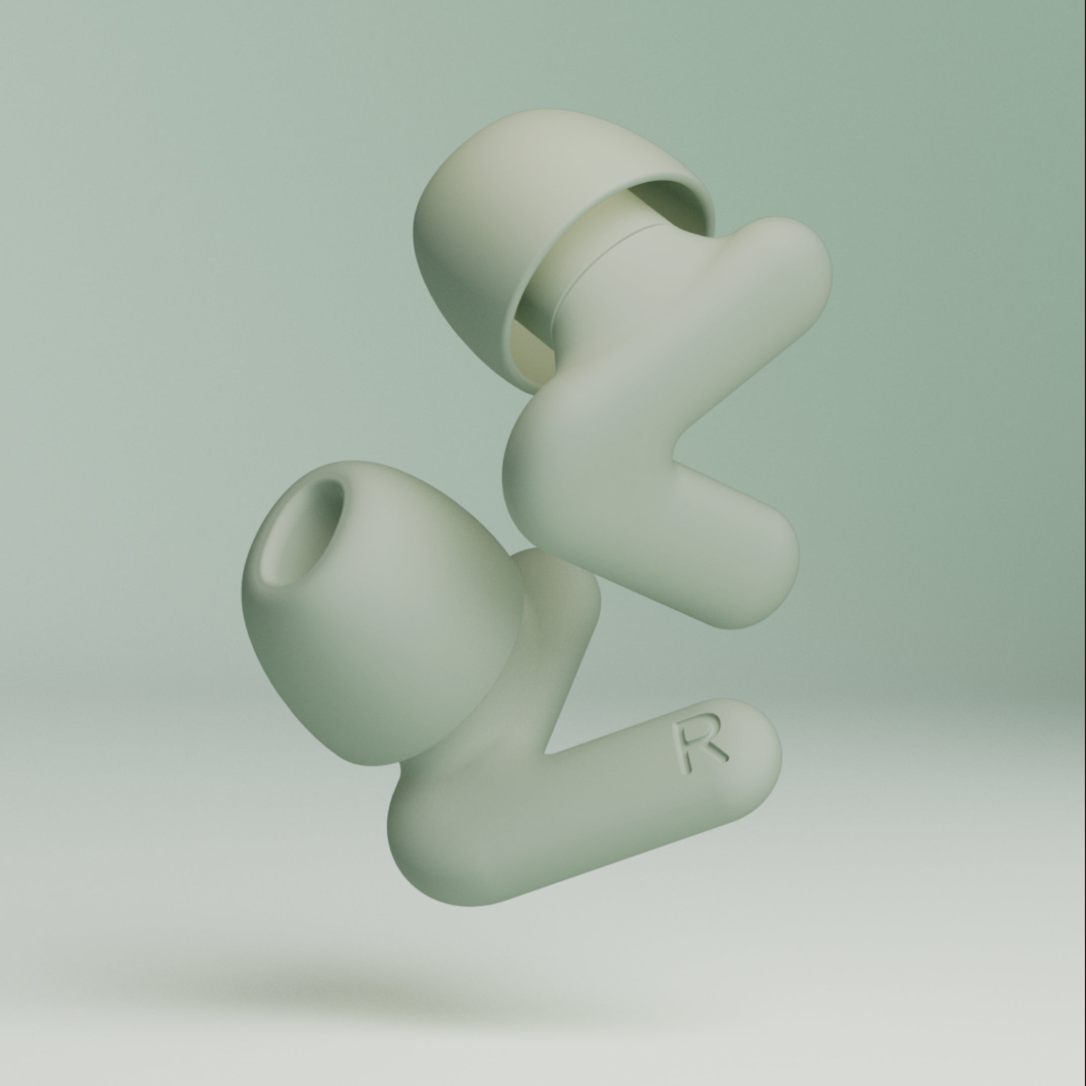 Alpine Silence zwei Ohrstöpsel Produktbild – green