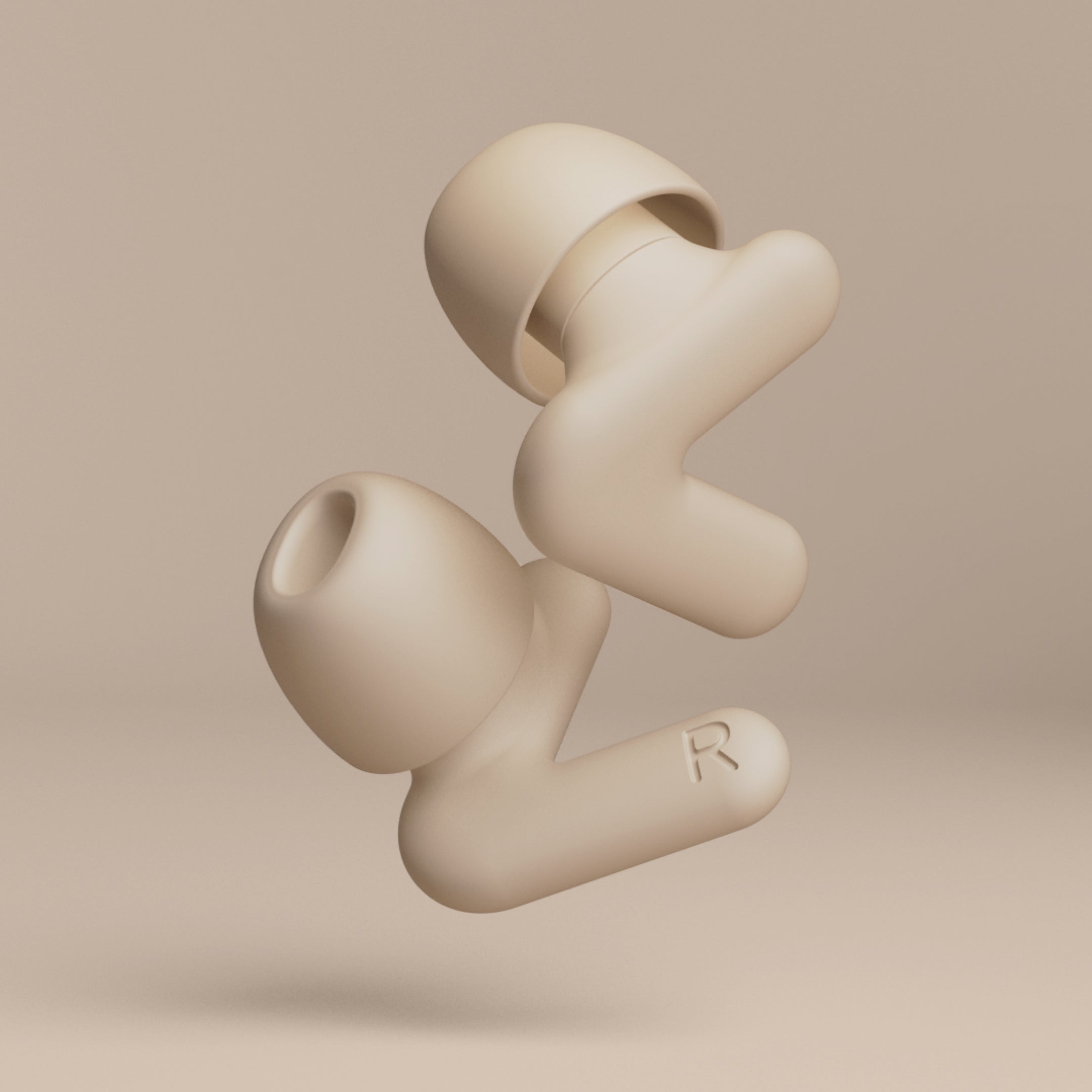 Alpine Silence zwei Ohrstöpsel Produktbild – beige #color_beige 