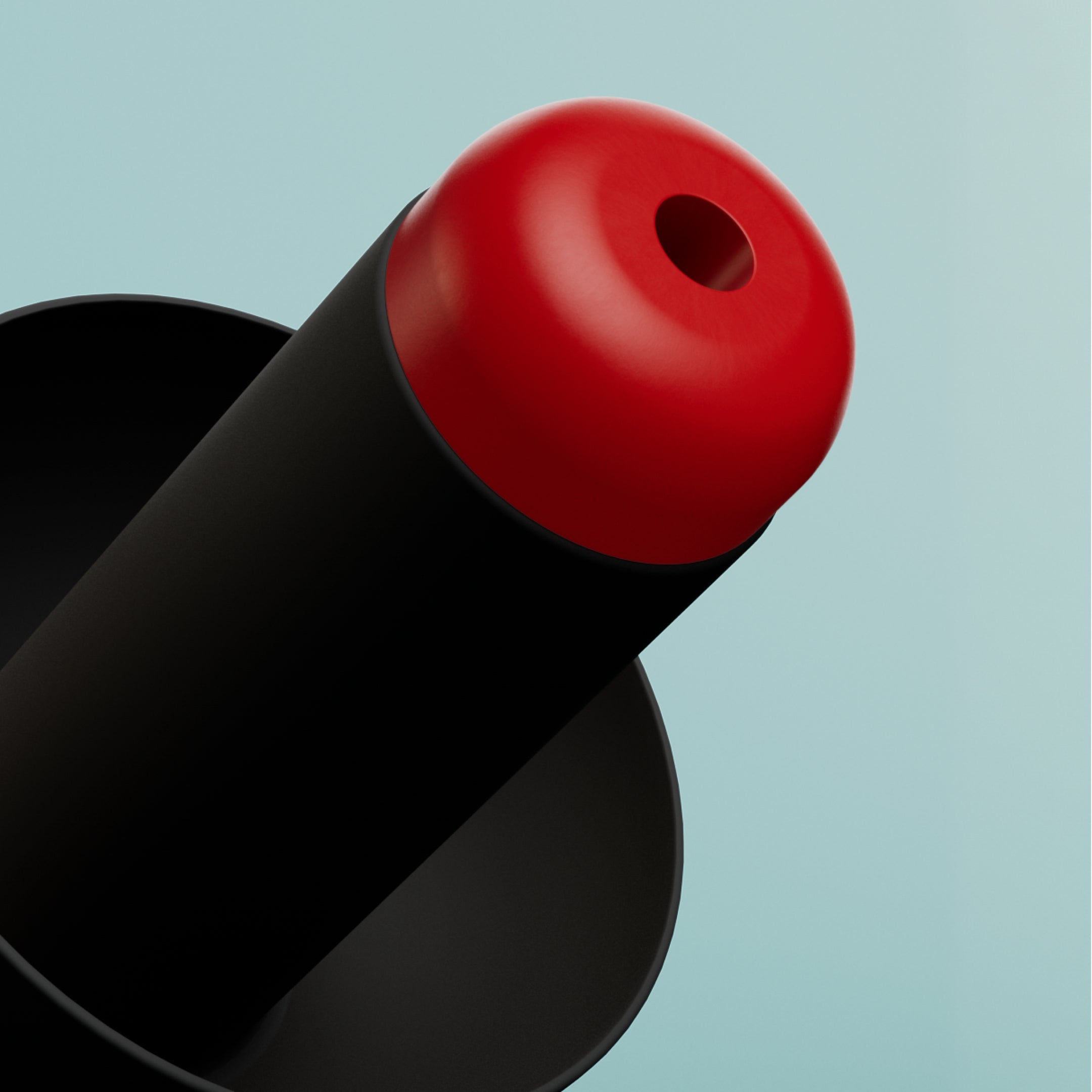 Close-up of the filter on an Alpine WorkSafe earplug