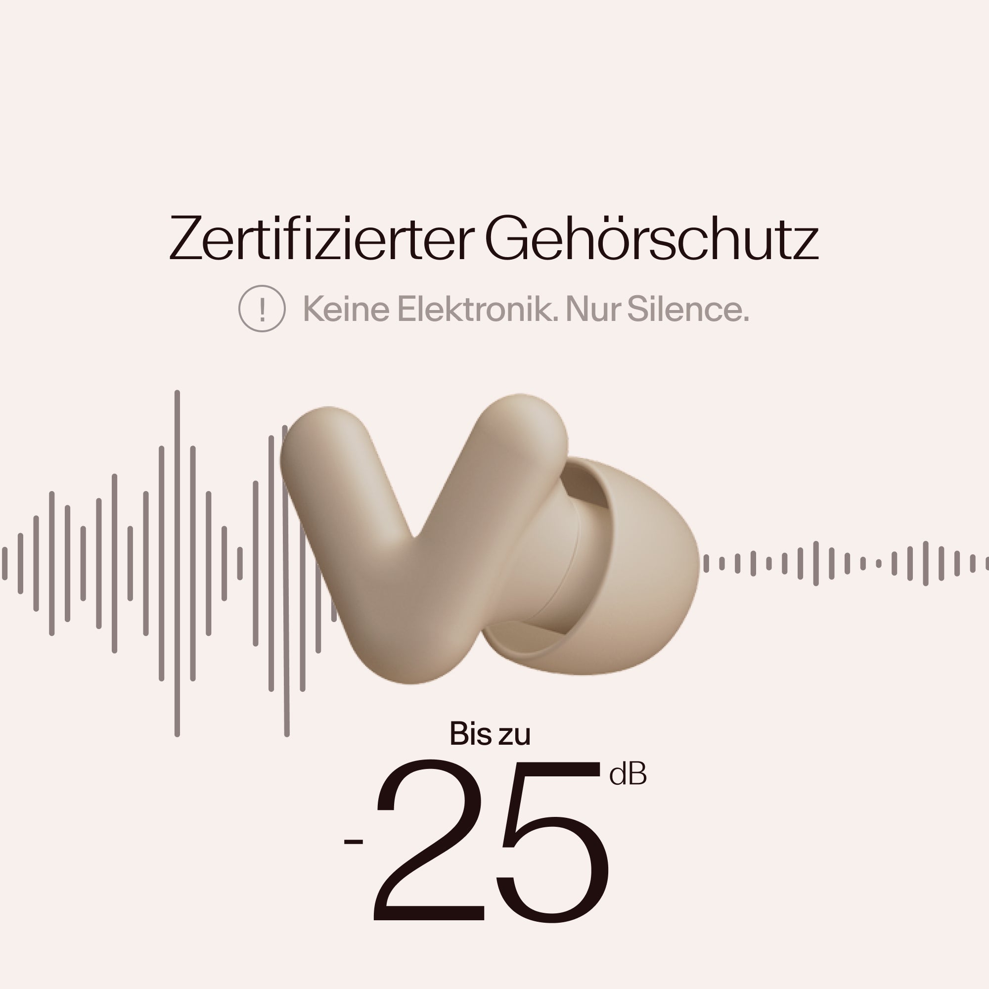 Alpine Silence Zertifizierter Gehoerschutz #color_beige