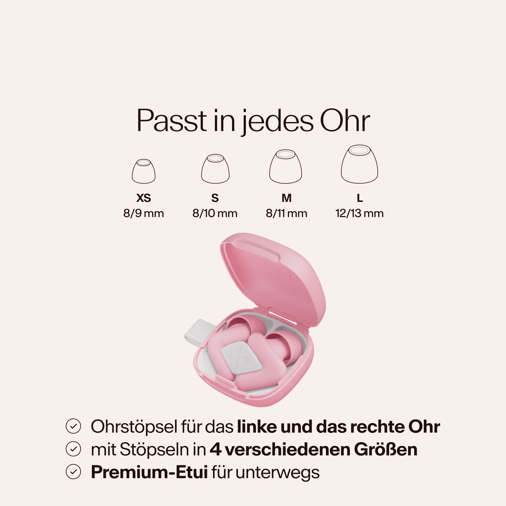 Etui mit verschiedenen Aufsatzgrößen – Alpine Silence #color_pink