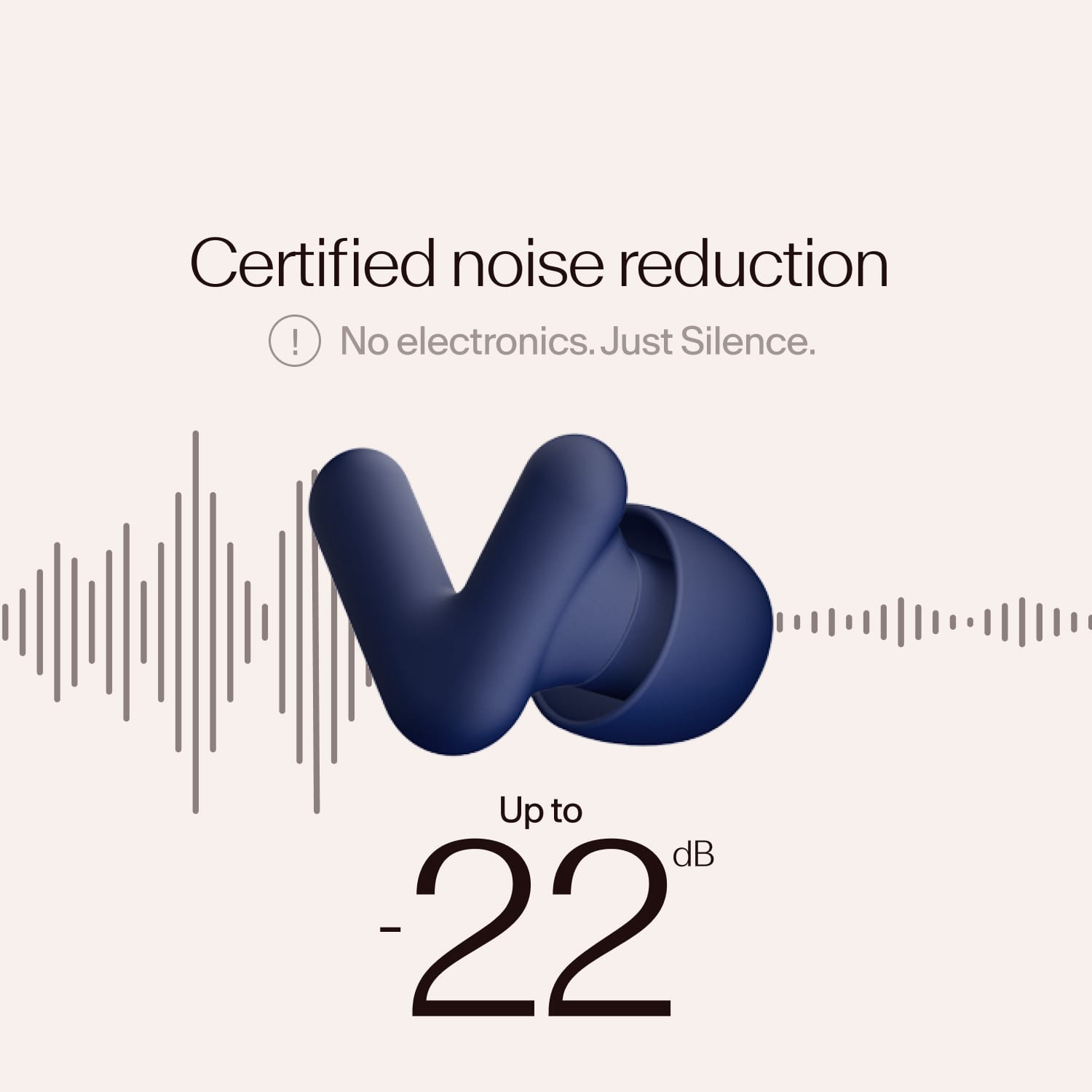 Alpine Silence, certified noise reduction of 22dB 