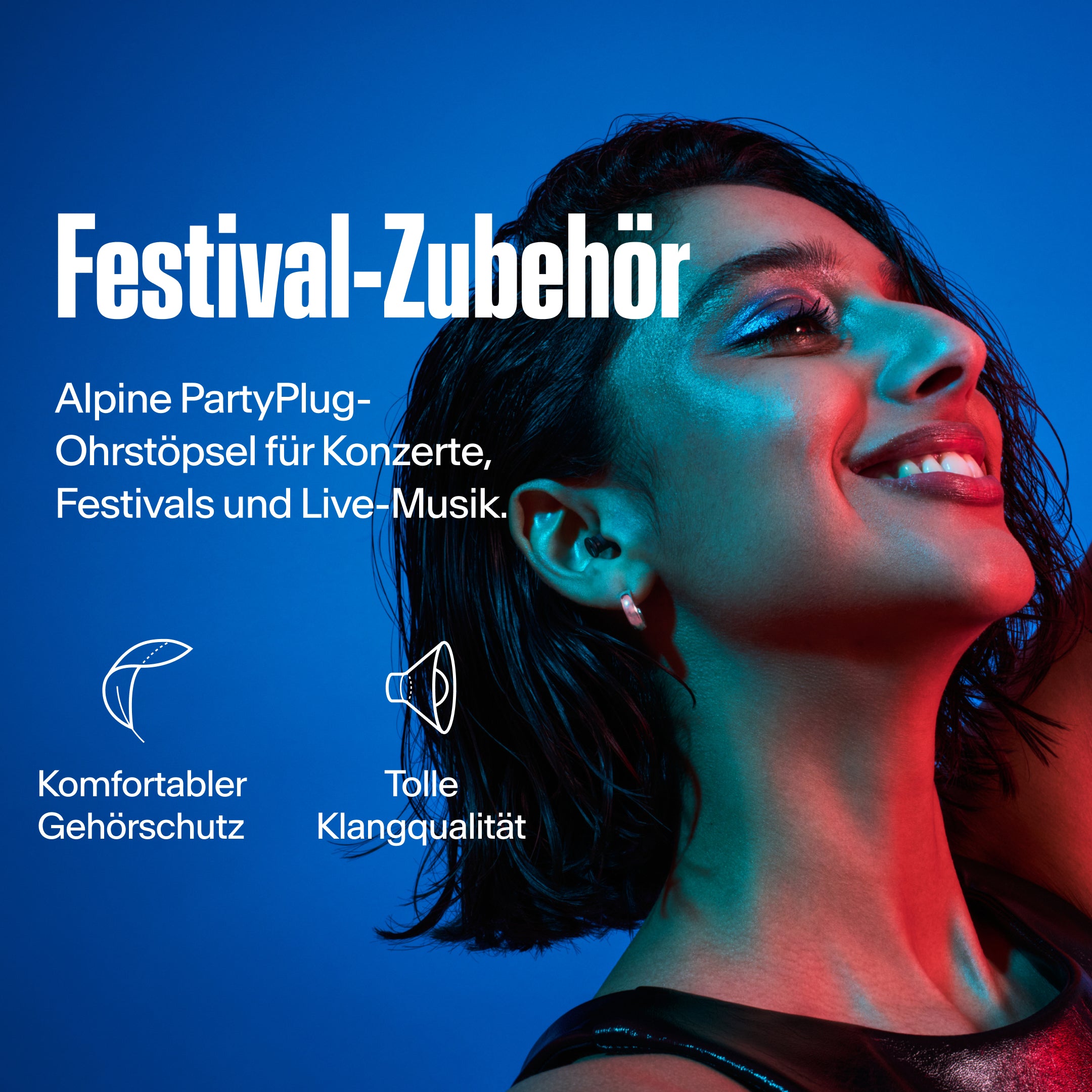 Alpine PartyPlug Festival-Ohrstöpsel schwarz #color_schwarz