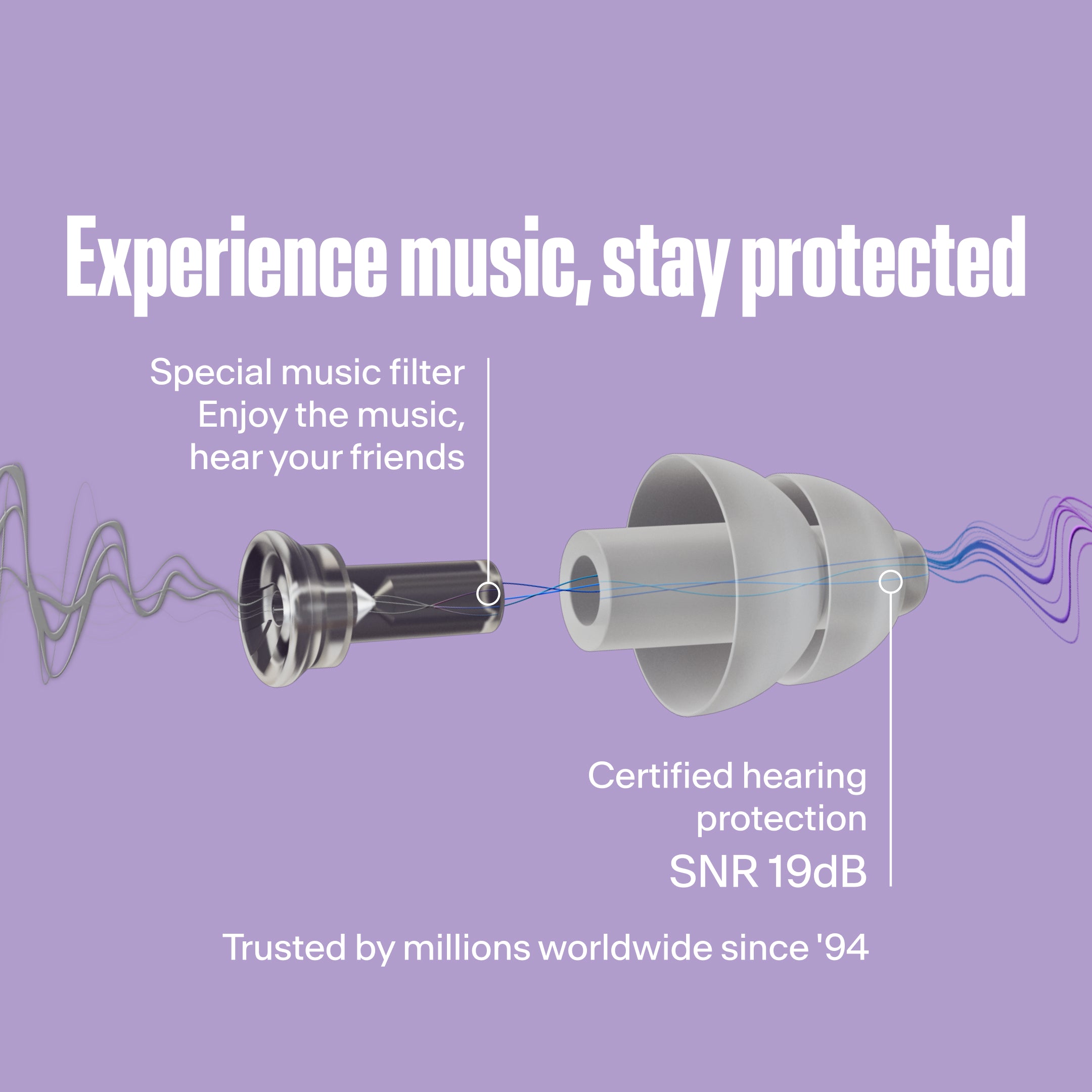 Alpine PartyPlug festival earplugs productdetail transparant