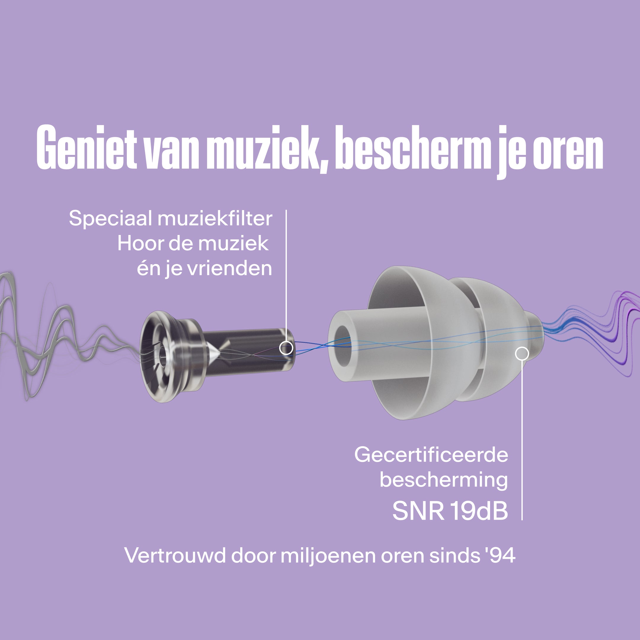 Alpine PartyPlug festivaloordoppen transparant #color_transparant #lang_nl