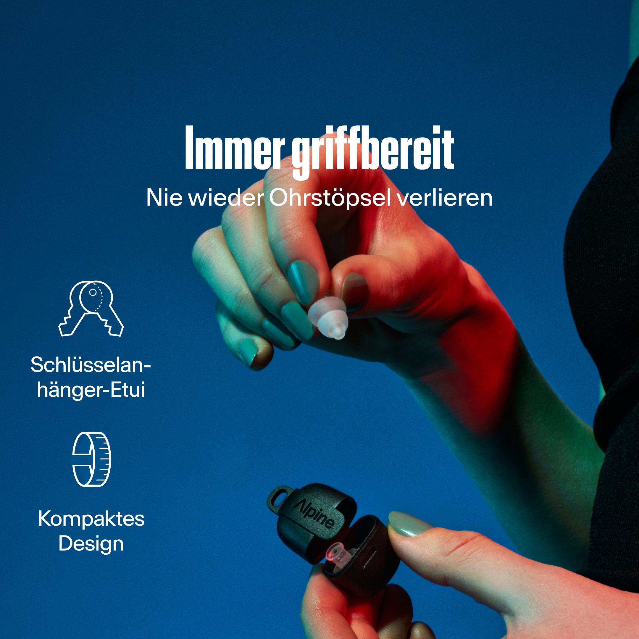 Alpine PartyPlug Festival-Ohrstöpsel transparent 