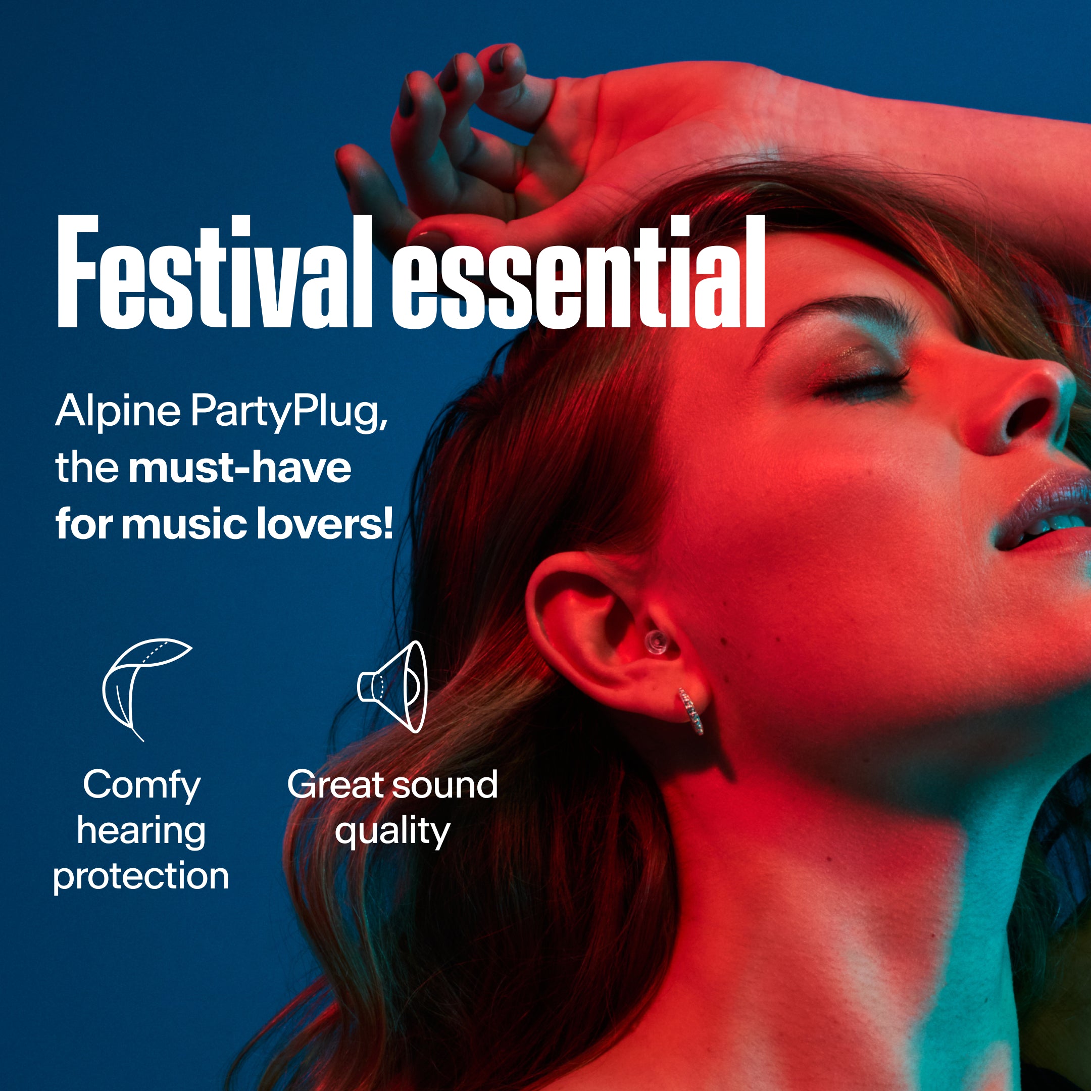 Alpine PartyPlug festival earplugs productdetail transparant