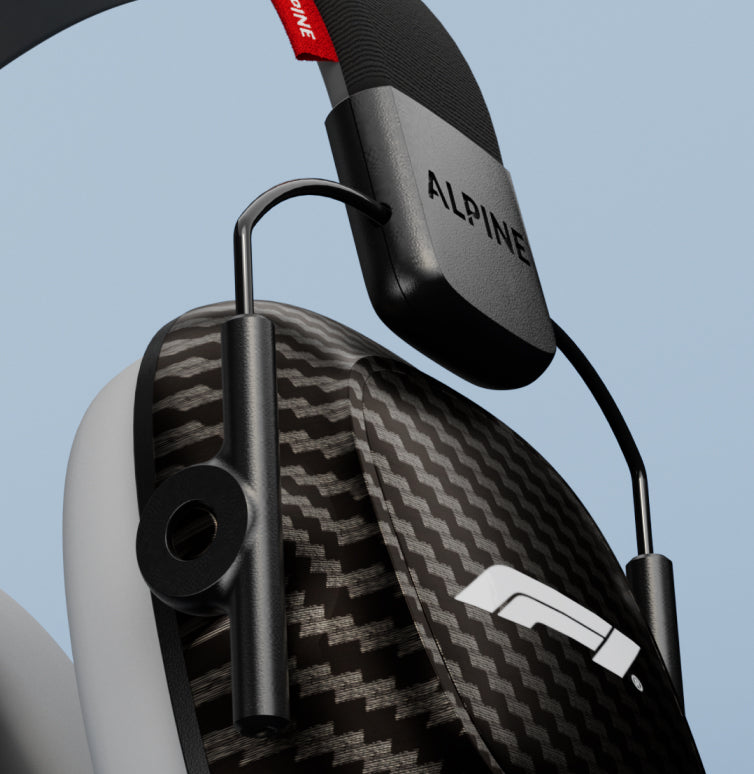 alpine formula 1 racing pro casque anti-bruit pour enfants reutilisable detail