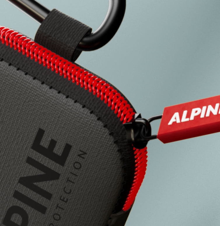 alpine travelcase deluxe für ohrstopsel material detail