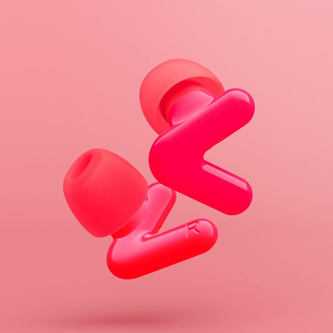 Rendering Alpine Tune Ohrstöpsel in neon pink