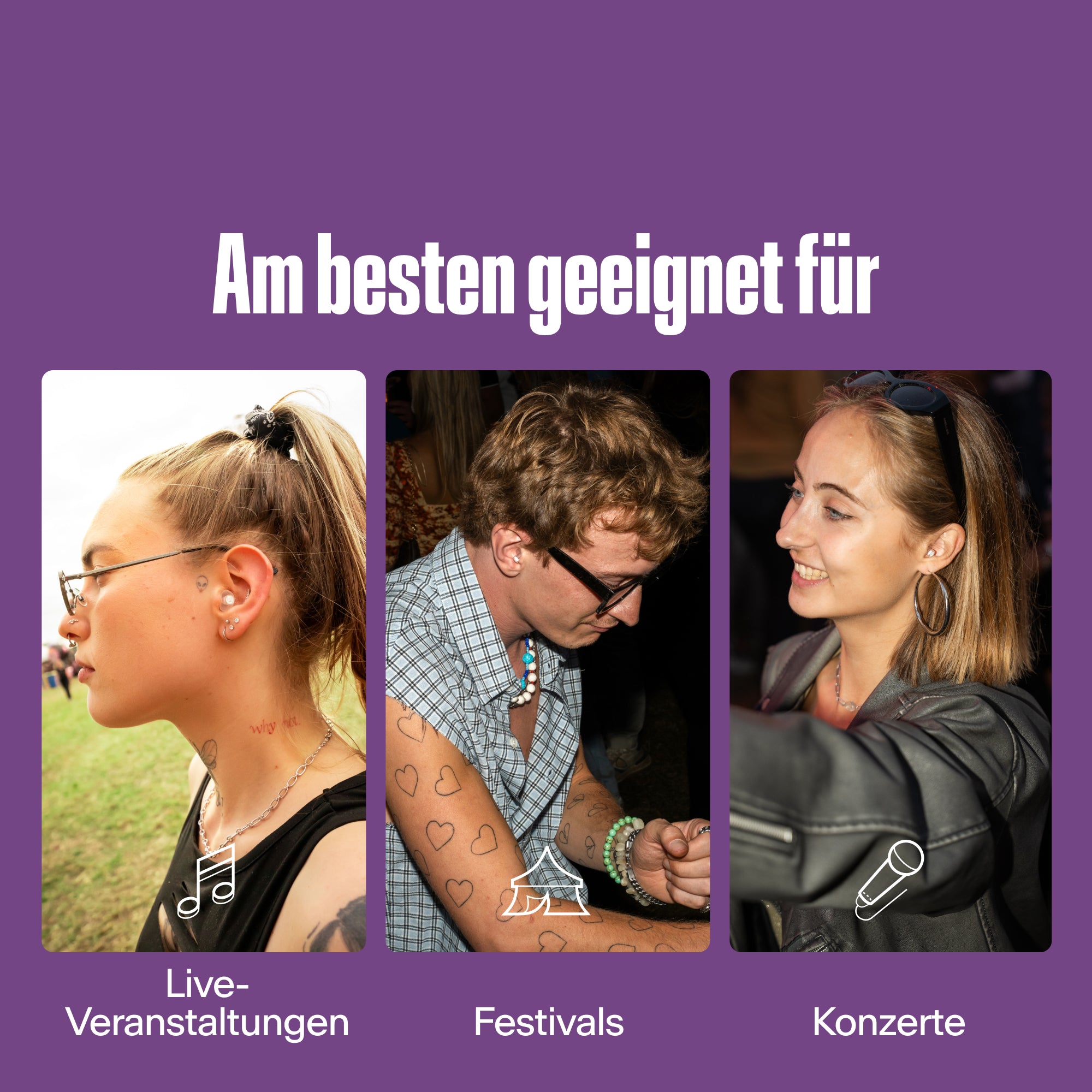 Alpine PartyPlug Pro Festival-Ohrstöpsel transparent locations