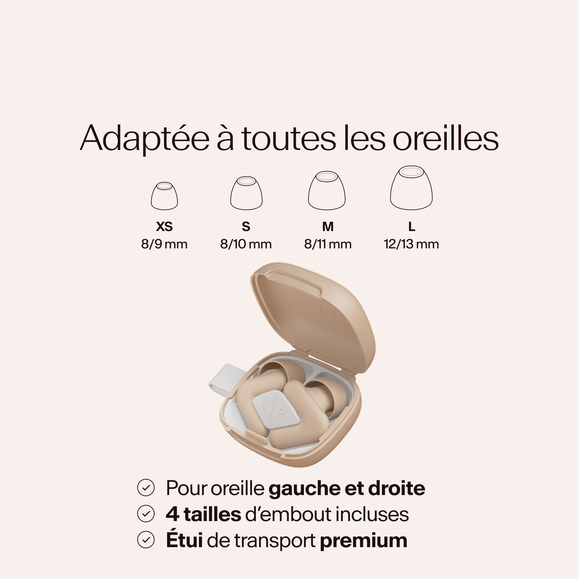 Alpine Silence en beige avec tailles d&