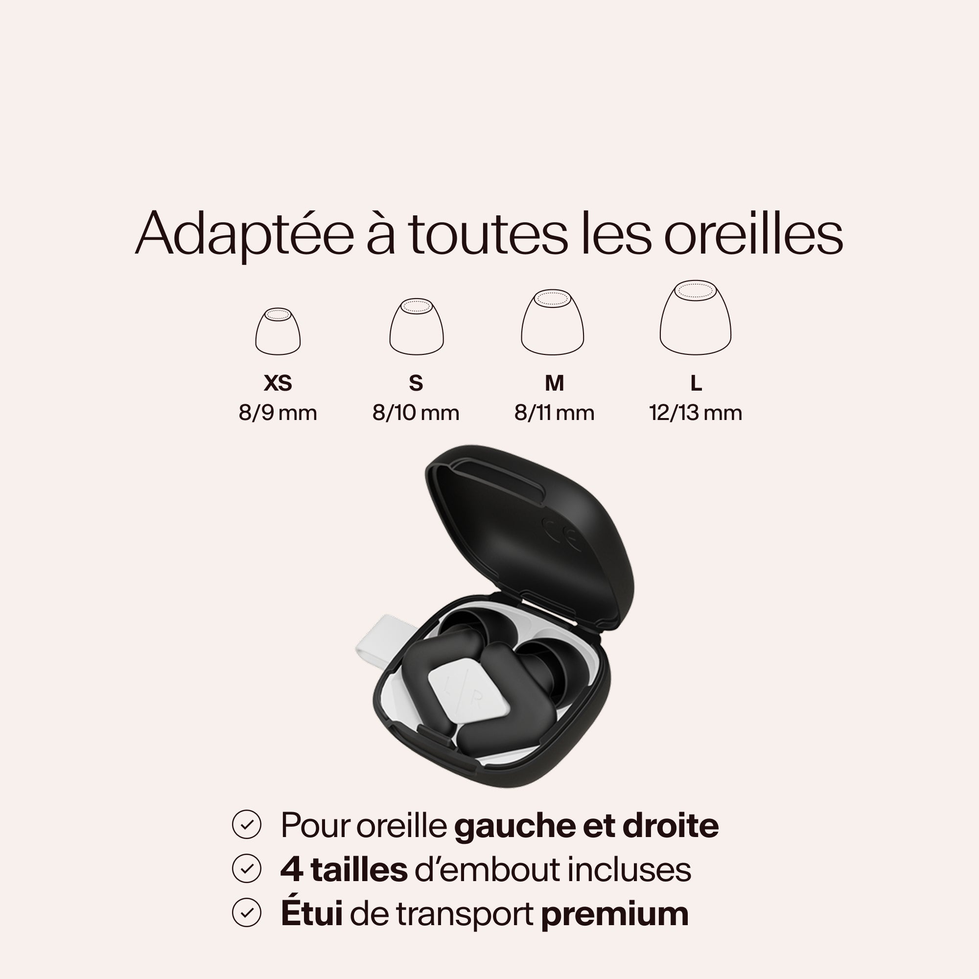 Alpine Silence en noir avec tailles d&