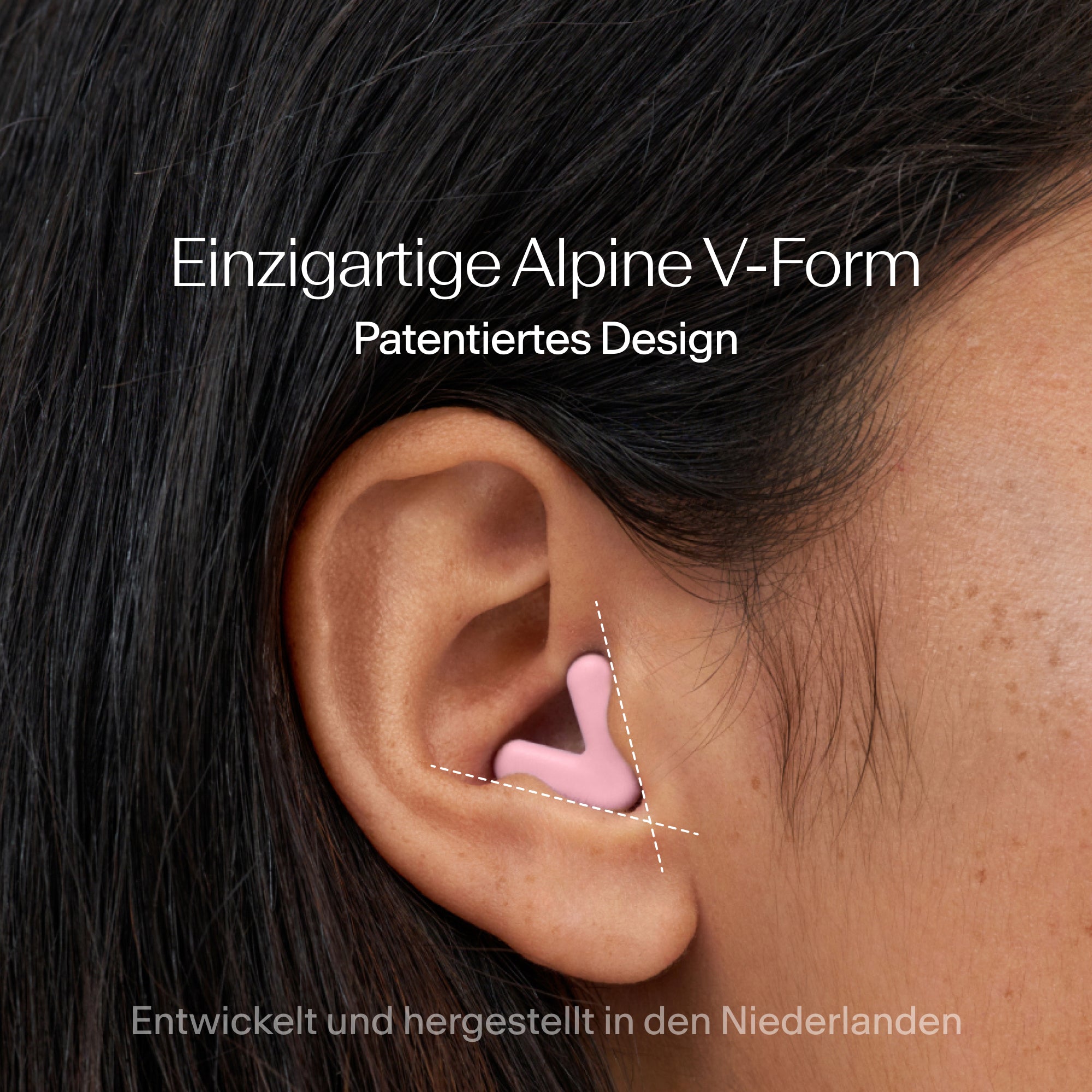 Alpine Silence Ohrstöpsel in Pink mit angenehmem Sitz im Ohr 