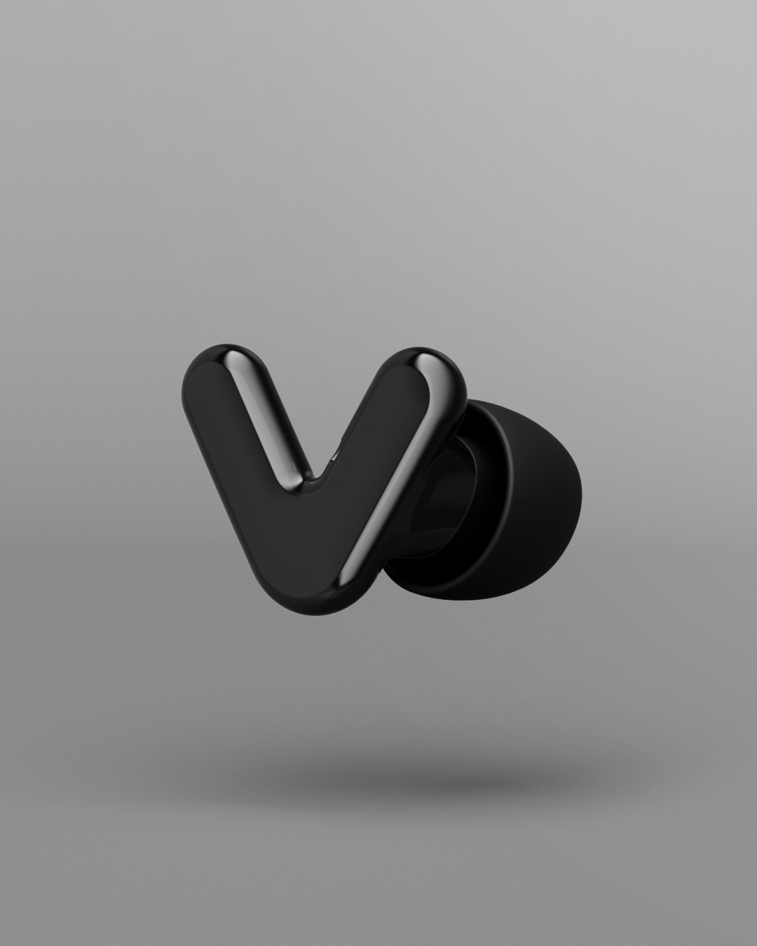 Rendering alpine tune earplug in black 
