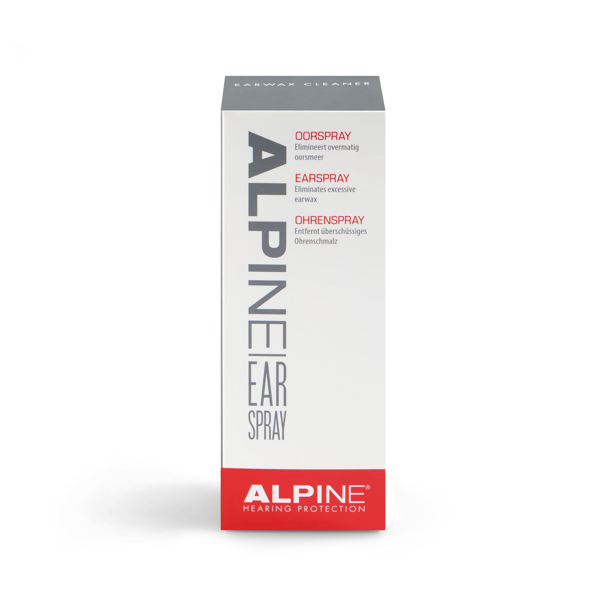 Alpine Ear Spray um Ihre Ohren zu reinigen  Alpine hearing protection Kapselgehörschutz Ohrstöpsel Schützen Sie Ihr Ohr red dot award Zubehör Ear Spray Reinigungsspray Kordel für Universal-Ohrstöpsel Travelbox Deluxe Kleines Reiseetui für Ohrstöpsel Deluxe Etui FlyFit Pluggies Kids Plug&Go