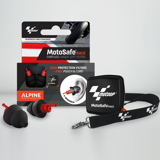 MotoSafe Race – Official MotoGP Edition Alpine hearing protection Kapselgehörschutz Ohrstöpsel Schützen Sie Ihr Ohr red dot award motorrad MotoSafe Pro MotoSafe Race MotoSafe Tour MotoSafe Race MotoSafe Race – Official MotoGP Edition unterwegs reisen MotoGP 