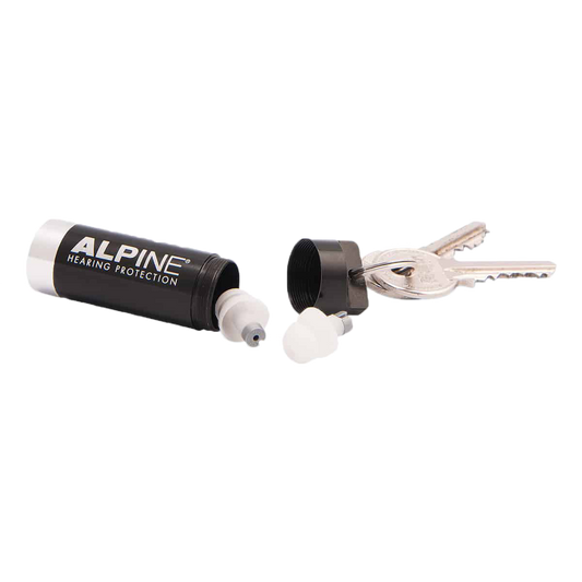 Alpine Travelbox Deluxe Alpine hearing protection Kapselgehörschutz Ohrstöpsel Schützen Sie Ihr Ohr red dot award Party Schlafen Motorrad Kinder/Babys Musiker Race Reisen Schwimmen Heimwerken Zubehör Projekt  Keychain